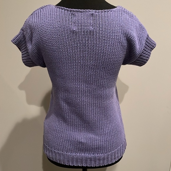 AMERICAN EAGLE OUTFITTERS Mauve Short-Sleeved Sweater. Size Small. - Picture 2 of 9